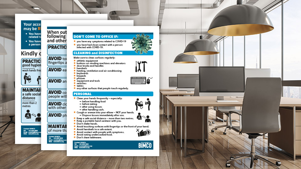 COVID-19 guidelines for office workspaces