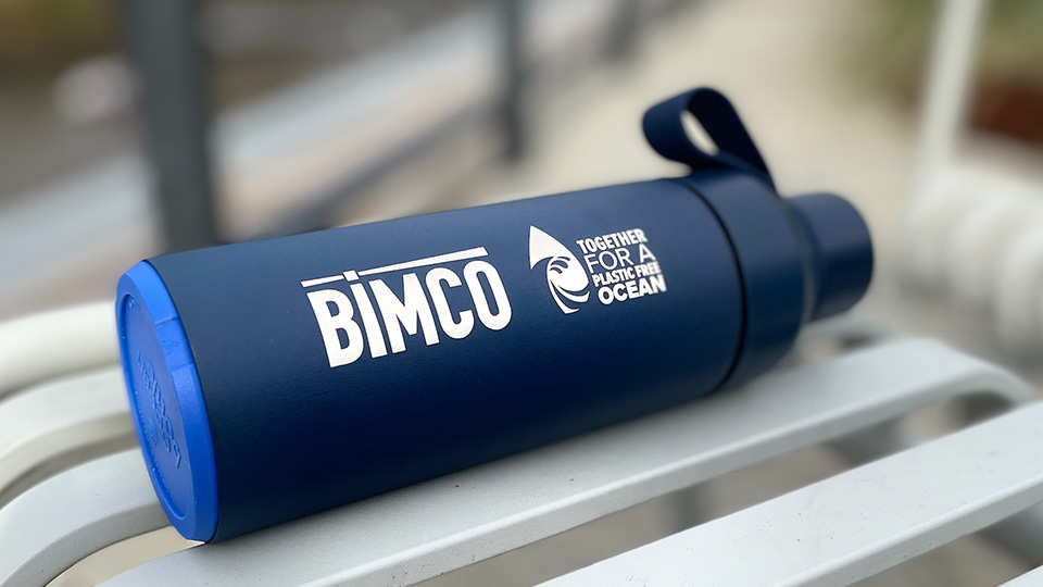 BIMCO/Ocean Blue water bottle