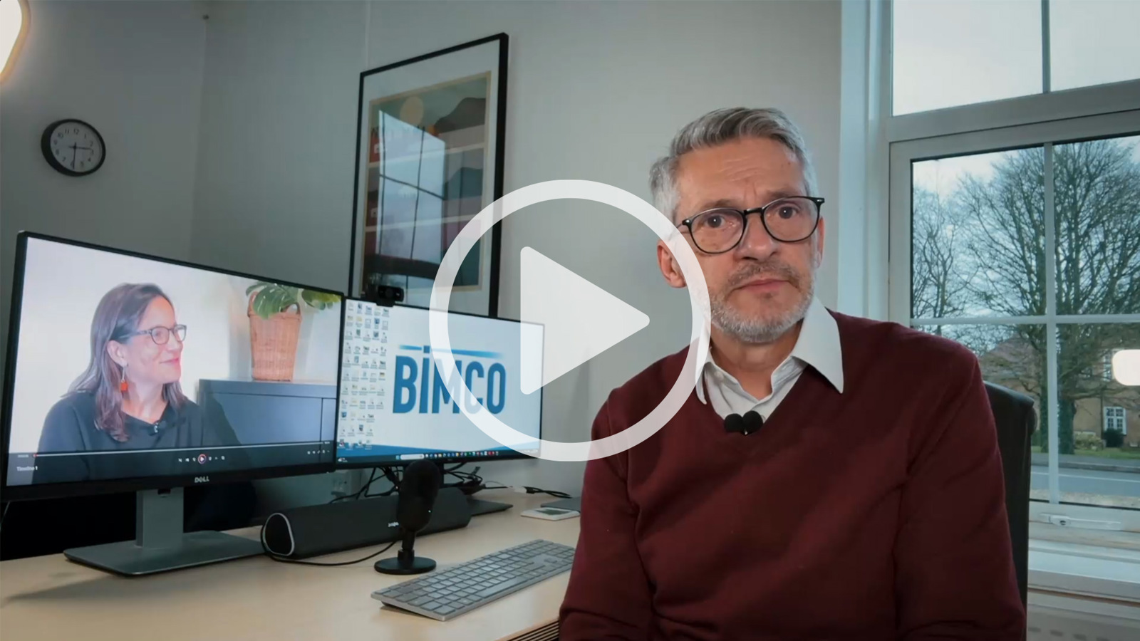 Grant Hunter sitting at a computer