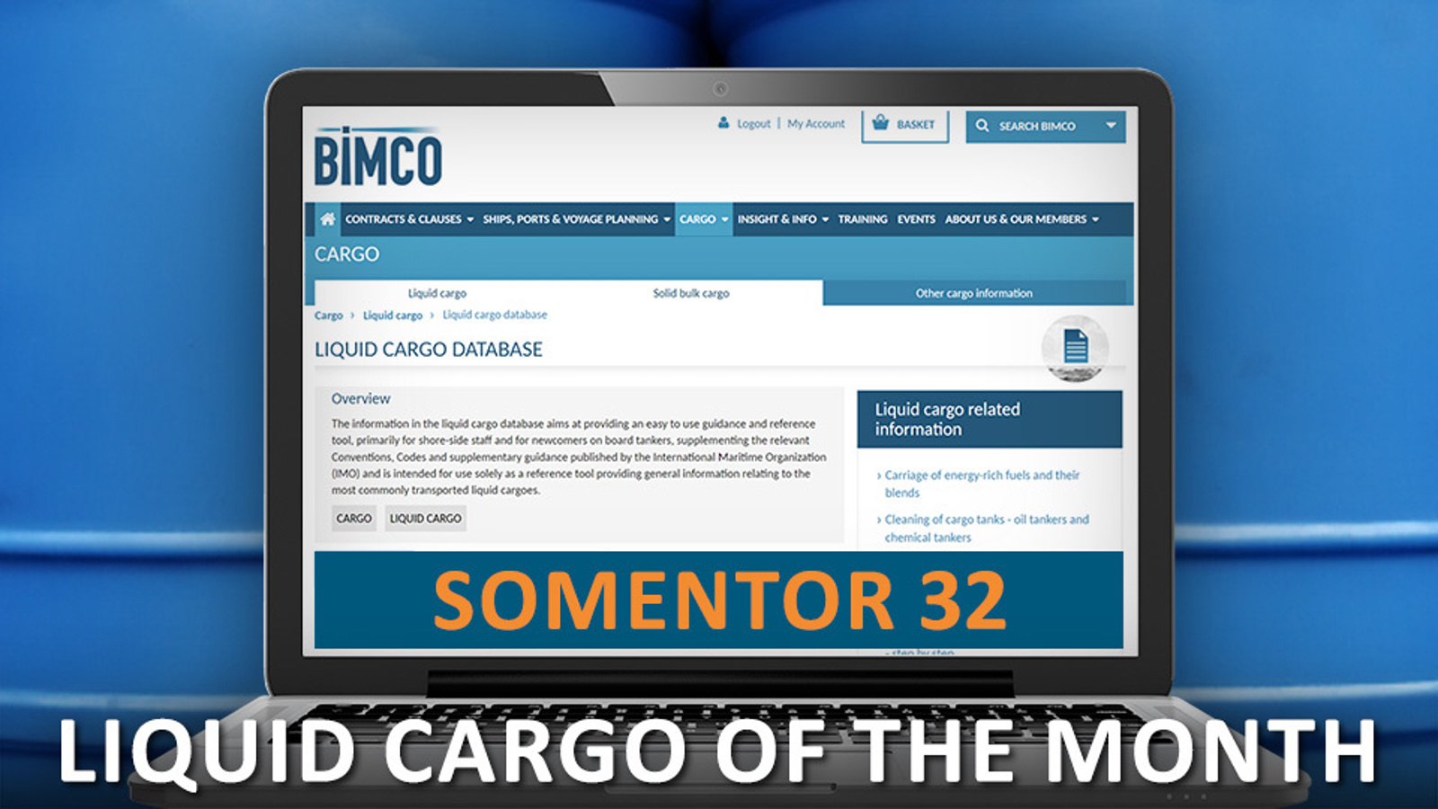 Liquid Cargo of the month June 2024 - SOMENTOR 32