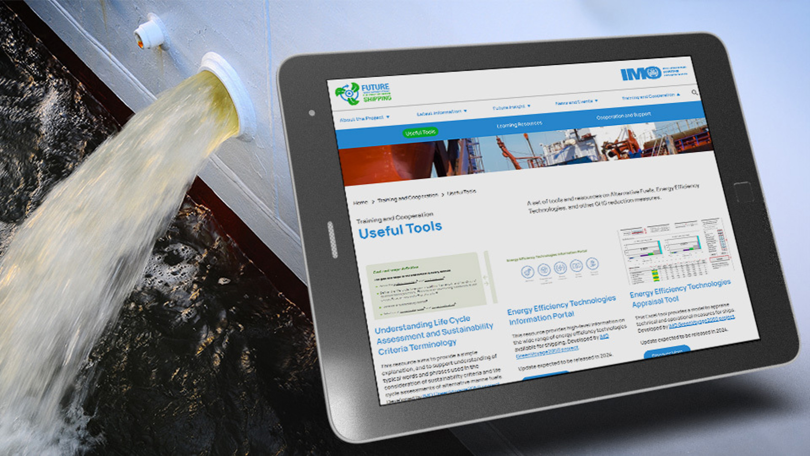 IMO's new website support transparency on local restrictions on the discharge of scrubber discharge water
