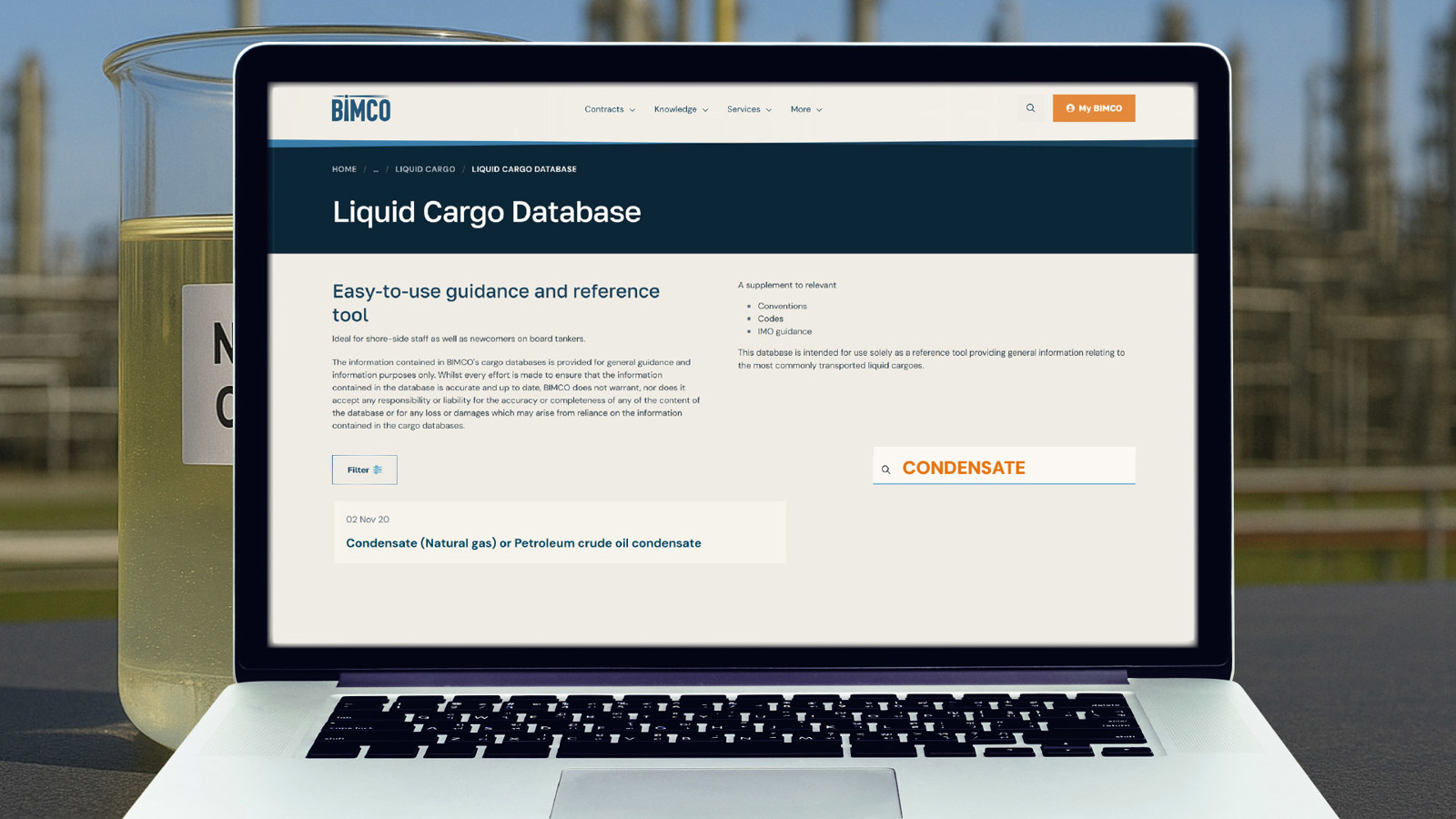BIMCO Liquid Cargo Database Condensate