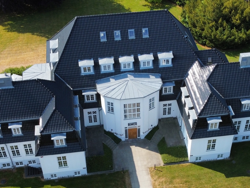 Aerial view of BIMCO House in Bagsværd, Copenhagen