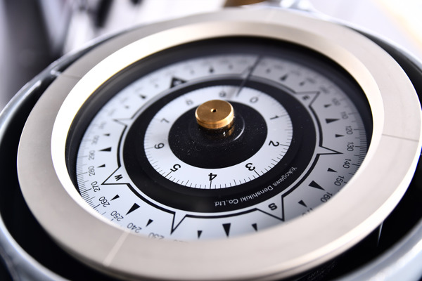 Compass on a ship's bridge