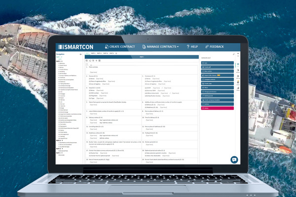 Laptop screen superimposed on an image of the sea