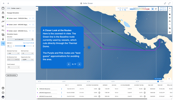 SOFAR Routes Screenshot