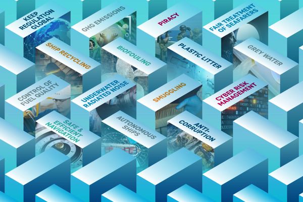 Stylised image of blocks