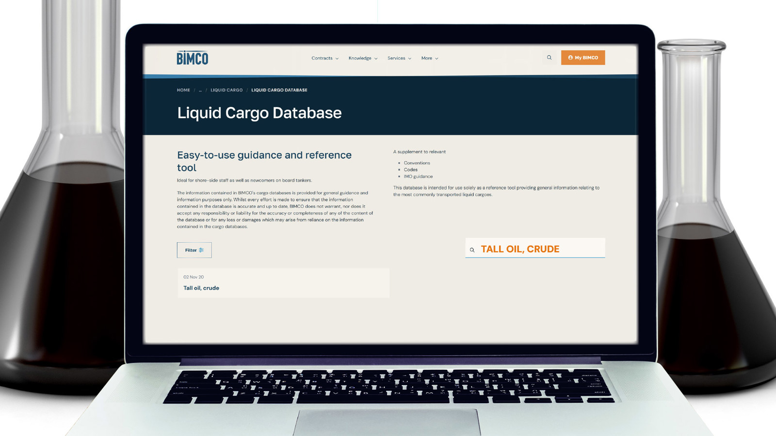 BIMCO Liquid Cargo Database Tall Oil Crude