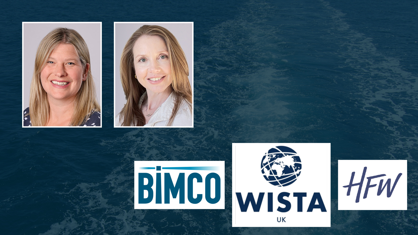 Dr Bev Mackenzie and Amanda de Vaux of BIMCO