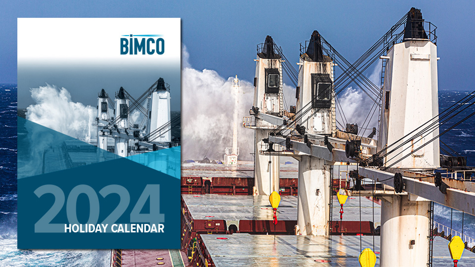 Cover of the printed BIMCO Holiday Calendar 2024
